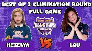 HEZELYA VS LOU  BO3 FULL GAME ELIMINATION ROUND UGG ALL STAR TOURNAMENT AXIE INFINITY [upl. by Okomom]