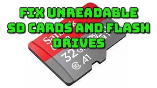 Fix unreadable SD cards and flash drives [upl. by Kcirdorb953]