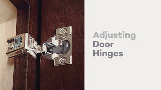 How to Adjust KraftMaid Cabinet Door Hinges [upl. by Asilanna341]