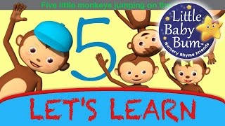 Five Little Monkeys Jumping  Little Baby Bum  Nursery Rhymes for Babies  Songs for Kids [upl. by Malley]