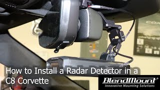 How to Install a Radar Detector in a C8 Corvette [upl. by Ferree]