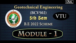 Module1 I Geotechnical Engineering I Syllabus [upl. by Abran964]