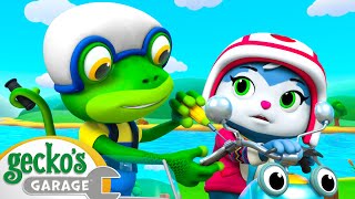 Motorcycle Mayhem  Geckos Garage  Kids Road Trip  Kids Songs and Stories [upl. by Nimrahc]