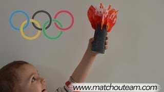 bricolage enfant flamme olympique [upl. by Akelahs]