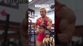 Ela tem 80 anos de idade e está no shape total trendingvideo motivation musculação treino foco [upl. by Arracat]