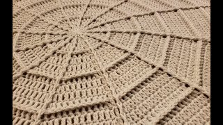 The Spider Web Blanket Crochet Tutorial [upl. by Rossner280]