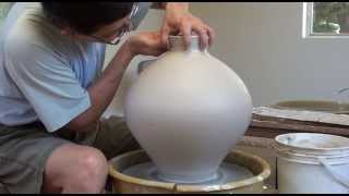 146 Throwing a Large Round Porcelain Vase with HsinChuen Lin [upl. by Burr]