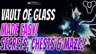 VAULT OF GLASS Secret Chests Gorgons Labyrinth Easy quot2 fast 2 Gorgons Triumphquot amp More D2 [upl. by Jamnis]