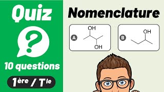 QUIZ CHIMIE 🔟🔟 Formule amp Nomenclature  Lycée [upl. by Halfon]