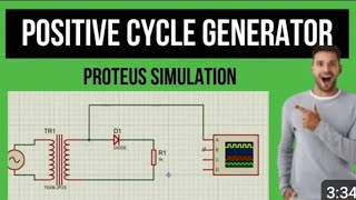 Positive half cycle generatorRectifierhalf wave rectifieranalog electronics [upl. by Elohcim]