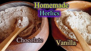 Homemade Horlics Recipe  2 flavours  malt powder Homemade Bournvitano  no added refined sugar [upl. by Nnahsal572]