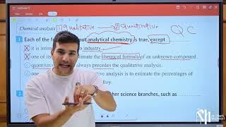 Chemistry  Senior Three  Chapter two Analytical chemistry  Lesson one  حل اسئلة المعاصر [upl. by Ecirtel]