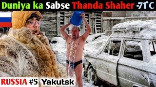 Shocking Extreme Life in World’s Coldest City 71°C Yakutsk Russia 🇷🇺😱 [upl. by Wehhtam982]