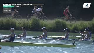 Championnat de France S23 Bateaux longs Libourne 2019  Finale du quatre de couple hommes S23H4x [upl. by Illak]