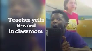 US teacher yells racial slur at students during meltdown [upl. by Ingram]