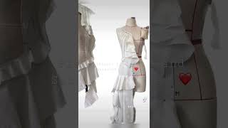 DIY Short Draping Dress pattern From Moulagesewing draping tips dressdesign beautiful [upl. by Lorilee]