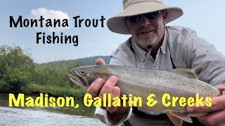 Montana Trout Fishing Madison River Gallatin River and Creeks [upl. by Vallonia]