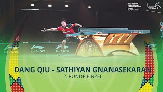 Dang Qiu  Sathiyan Gnanasekaran I 2 Runde Einzel I WM 2023 in Durban [upl. by Eislehc]