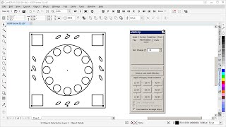 Adjust Objects Retain Positions AORP  CorelDRAW macro  Demo 01 [upl. by Hengel]