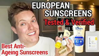 THE BEST EUROPEAN SUNSCREENS  Best Sunscreen For Face [upl. by Juanita544]