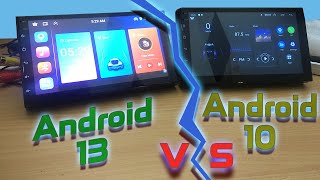 Android 13 vs Android 10 Car Stereo Head Unit  Benchmark [upl. by Yemrots]