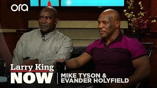 What Kept Holyfield From Biting Tyson Back  Larry King Now  Ora TV [upl. by Ycrad585]