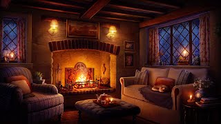 Cozy Country Cottage Ambience with Rain and Fireplace Sounds for Sleeping Reading amp Relaxation [upl. by Aimee]