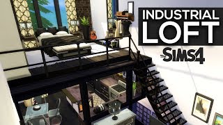 INDUSTRIAL LOFT  Sims 4 Speed Build [upl. by Iggem599]