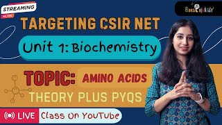 Target CSIR NET  Unit 1  Biochemistry  Amino Acids in One Shot [upl. by Eirahcaz290]