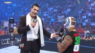 SmackDown Alberto Del Rio crosses paths with Rey Mysterio [upl. by Greff]