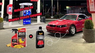 Mothers clay bar  Meguiars ultimate compound review 👍 She looks good 😊 [upl. by Doralia]