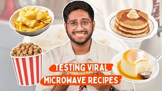 Testing VIRAL Microwave Recipes😱 UNBELIEVABLE Potato Chips Caramel Popcorn amp More in Microwave [upl. by Alejoa538]