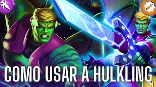 Como Usar a Hulkling en Marvel Contest Of Champions  Guía Completa [upl. by Nnaeirelav258]