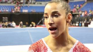 Aly Raisman  Interview  2016 PampG Gymnastics Championships – Sr Women Day 2 [upl. by Jago]