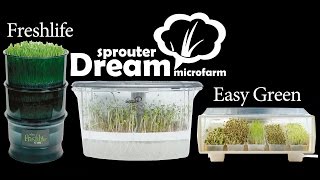 Проращиватели  Сравнение спраутеров FreshLife 3000  RawMID Dream Sprouter  Easygreen [upl. by Adnorhs]