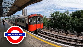 The Piccadilly Line to Heathrow Airport  All the stations [upl. by Edmea]