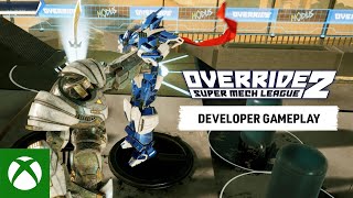 Override 2 Super Mech League  Developer Gameplay  Release Date [upl. by Ketchan]