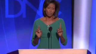 Michelle Obama at the 2008 DNC [upl. by Ortensia]