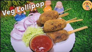 Easy Veg Lollipop Recipe  How To Make Potato Lollipop  Quick Snacks For Kids [upl. by Ailliw370]