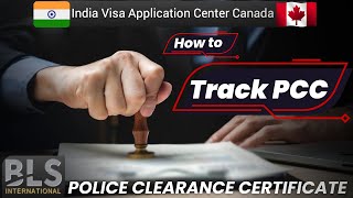 How to check BLS PCC application status  BLS Canada  Indian Passport Holder bls pcc passport [upl. by Hallett987]