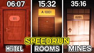 I FOUND 201 DOOR  │DOORS FLOOR 2 BACKDOOR  ROOMS  HOTEL THE MINES WORLD RECORD SPEEDRUN ROBLOX [upl. by Htes]