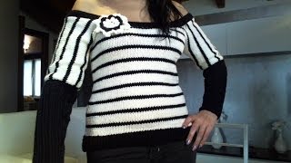 MAGLIA TUTORIAL COME FARE UN MAGLIONE DA DONNA PARTE 6 DI 6 [upl. by Sayre]