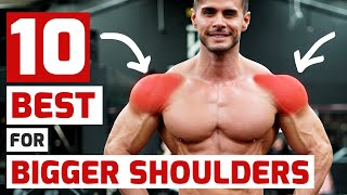 Top Trainers Agree These are the 10 Best Exercises for Massive Shoulders [upl. by Aicatsana]