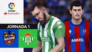 Levante  Betis  JORNADA 1 [upl. by Enyaj]