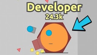 LEVEL 200 DEVELOPER DOMINATOR MOD HUGE DOMINATOR AND ARENA CLOSER Diepio Sandbox Modding [upl. by Odraleba]