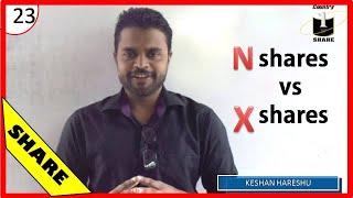 023  Colombo share market share types N and X 23Keshan hareshu [upl. by Ahsinit189]