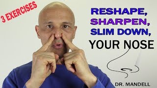 3 EXERCISES TO RESHAPE SHARPEN amp SLIM DOWN YOUR NOSE  Dr Alan Mandell DC [upl. by Lib592]