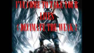 Wind Of Plague  Decimate The Weak lyrics [upl. by Anitnamaid204]