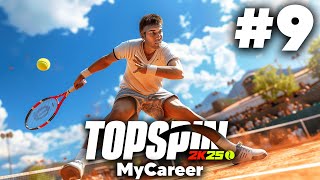 TOPSPIN 2K25 MyCAREER Gameplay Walkthrough Part 9  WINNING A GRAND SLAM WITH HARD AI [upl. by Yednil]