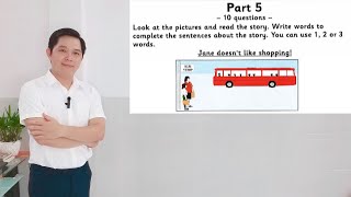 Movers 1  Test 1  Reading amp Writing  Part 5 [upl. by Salkcin322]